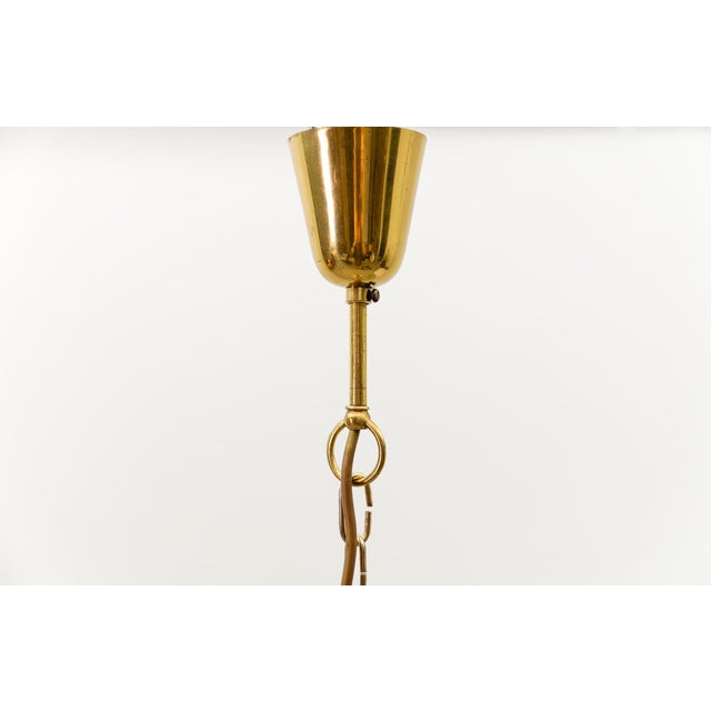Gold Amber-Colored Embossed Glass Lamp by Peill & Putzler, Germany, 1960s For Sale - Image 8 of 14