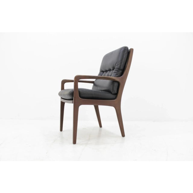Mid-Century Danish Leather Armchair, 1962 For Sale - Image 12 of 12