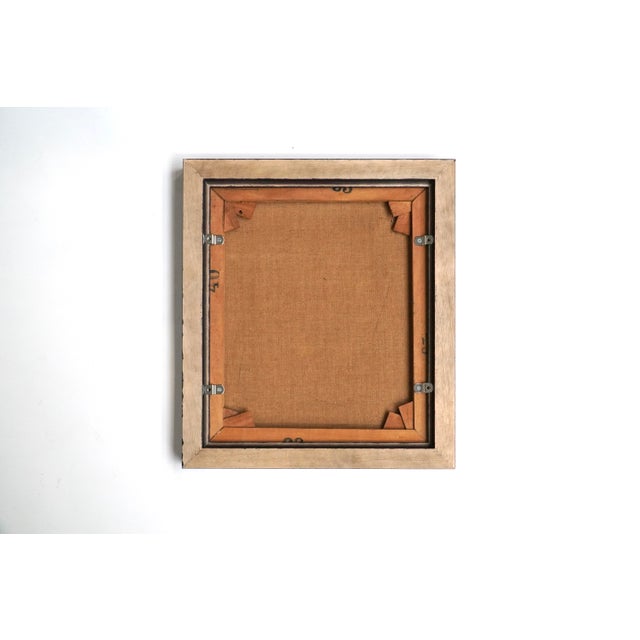 Jozef Schellekens, Architectural Modernist Composition, 1958, Oil on Canvas For Sale - Image 6 of 7