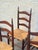 Mid 20th Century Set of 6 French Provincial Ladderback Dining Chairs With Rush Seats For Sale - Image 10 of 12