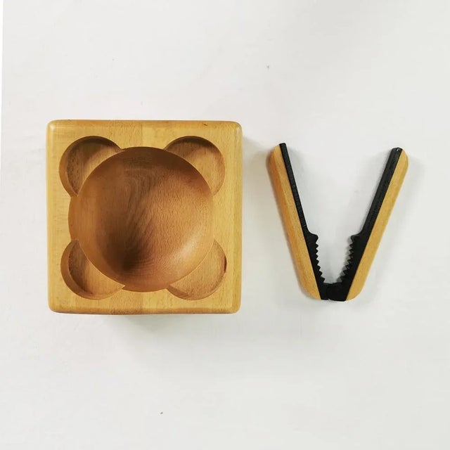 Mid-Century Modern Nutcracker & Bowl by F. Digsmed for Bodum, Denmark, 1980s, Set of 2 For Sale - Image 3 of 10