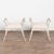 This lovely set of Swedish stools or tabourets have graceful, slightly curved legs which add an elegant touch to the pair....