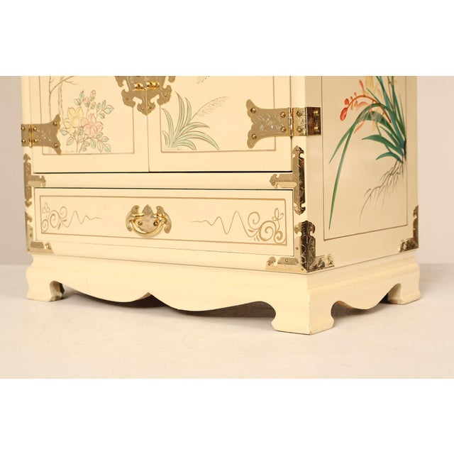 Painted Chinoiserie Style Jewelry Chest For Sale - Image 14 of 18