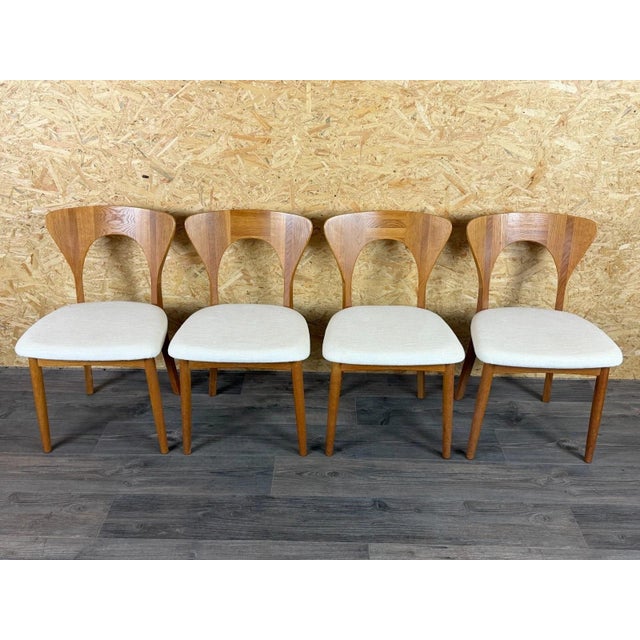 Oak Model Peter Dining Chairs by Koefoeds Hornslet, 1960s, Set of 4 For Sale - Image 3 of 18
