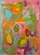 Mid-Century Modern Modern Pink Abstract Expressionist Painting by Kammy For Sale - Image 3 of 8