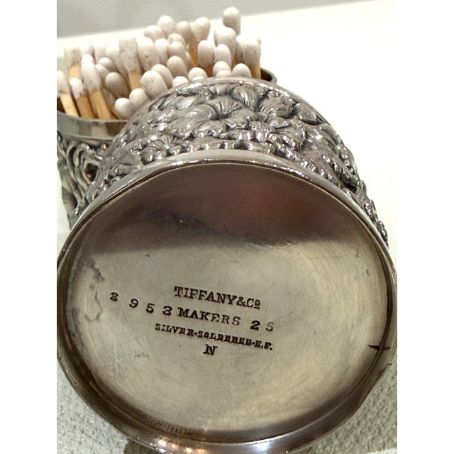 Silver Tiffany & Co Silver 19th C Toothpick Holder For Sale - Image 8 of 10