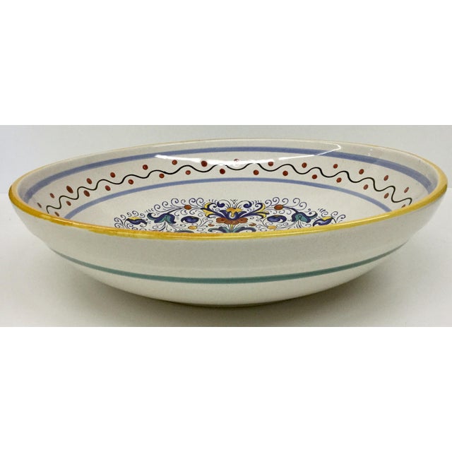 Vintage Italian Ceramica Nova Deruta Large Bowl | Chairish