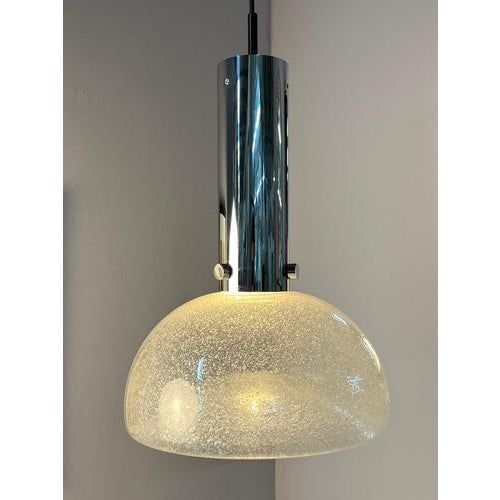 This pendant lamp is a design object by Herbert Proft, created for the renowned Limburg glassworks. It is a prime example...