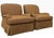 Lee Industries English Roll Arm Skirted Lounge Chairs, Pair, upholstered in the original Garnet Lichen micro-check fabric....