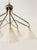 1980s Mid-Century Belgian Chandelier in Brass, Bronze and Glass from Massive, 1980s For Sale - Image 5 of 11