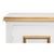 Wood Louis XVI Three-Door Buffet in White and Gold For Sale - Image 7 of 10