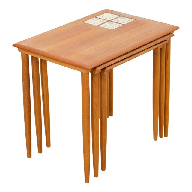 1960s Mid Century Danish Nest of Tables For Sale
