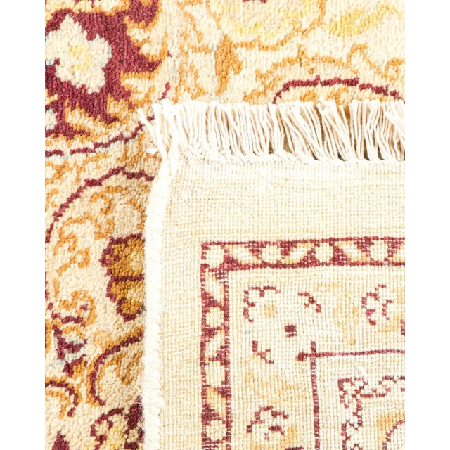 2000 - 2009 Mogul, One-of-a-Kind Hand-Knotted Area Rug - Ivory, 6' 2" x 9' 4" For Sale - Image 5 of 8