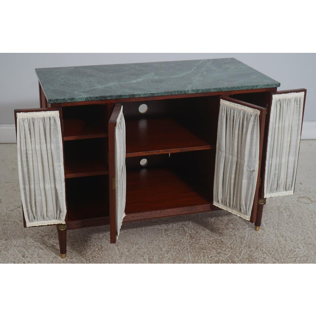 Traditional McLain Weisland Regency Custom Mahogany Marble Top Credenza For Sale - Image 3 of 16