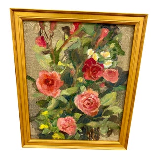 Rose Painting by Shelia OMalley, Taos Nm Artist For Sale