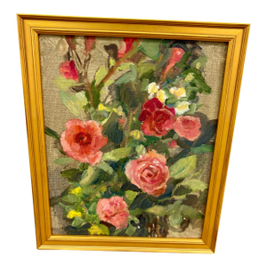 Rose Painting by Shelia OMalley, Taos Nm Artist