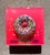 Contemporary Donut Kill My Vibe #10 by Ana Hefco | Mixed Media on Wood Colorful donut with sprinkles For Sale - Image 3 of 5