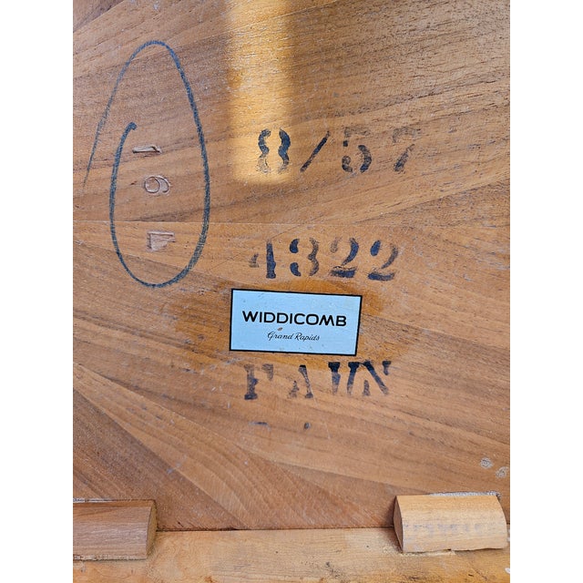 Mid-Century Modern Walnut Upholstered Armchairs (Set of 5) For Sale - Image 13 of 13