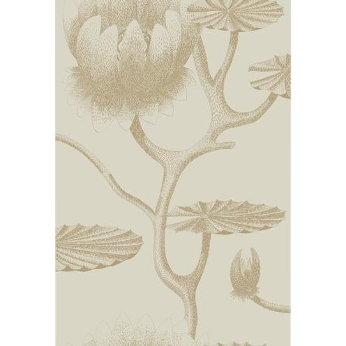 Cole Son Lily Wallpaper Roll Linen Gold Chairish