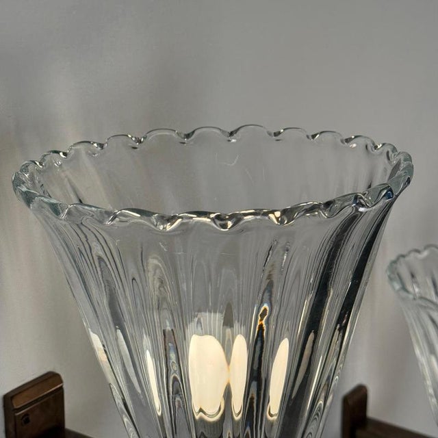 Large Wall Sconces by Ercole Barovier for Barovier & Toso, 1940s, Set of 2 For Sale - Image 10 of 17