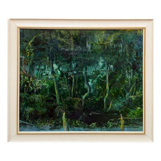 Robert Carrol Migliarino, Composition, 1980s, Oil on Canvas For Sale