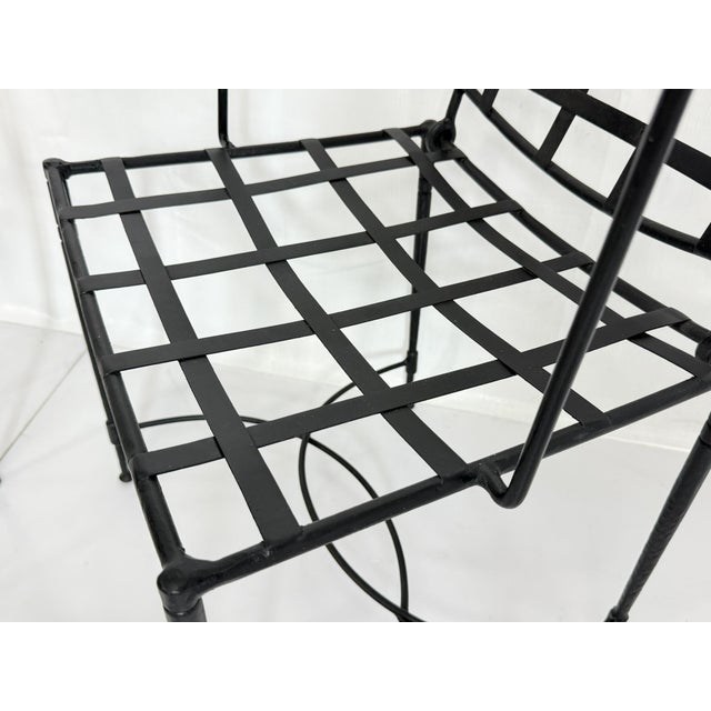 Mario Papperzini for Janus Et Cie Iron Outdoor Dining Set, Table & 4 Chairs, Attributed For Sale - Image 14 of 18