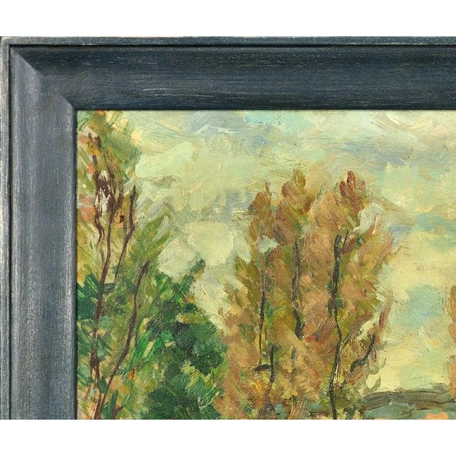1960s Henri Joseph Pauwels, Wooded Landscape, 1966, Oil Painting, Framed For Sale - Image 5 of 18