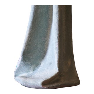Vintage Sculptural Trompe l'Oeil Plaster "Drape" Floor Lamp After John Dickinson For Sale