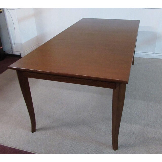 Contemporary Crate & Barrel Mahogany Dining Table With Leaf Chairish