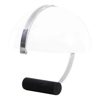Globe Shaped Acrylic Glass Table Lamp attributed to Stilnovo for Artimeta, 1960s For Sale