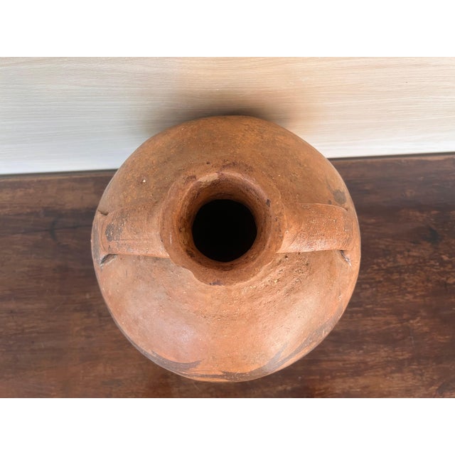 Terra Cotta 18th Century Bridal Jug Red Picher "Cantaro" from Calanda, Spain Terracotta Vase For Sale - Image 8 of 18