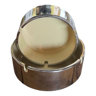 MCM 1970s Chrome Nesting Ashtrays For Sale