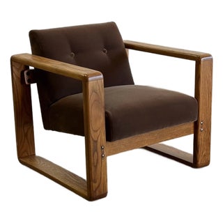 Vintage Cube Lounge Chair For Sale