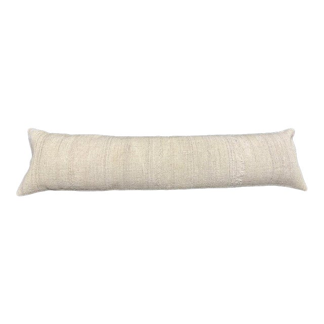 Turkish Hemp Pillow Cushion Natural Beige Cushion Cover 12x46 For Sale