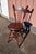 Antique Mahogany High Back Swivel Organ Stool with Claw Feet Chase Parker Meriden CT 1880 A Victorian antique mahogany...
