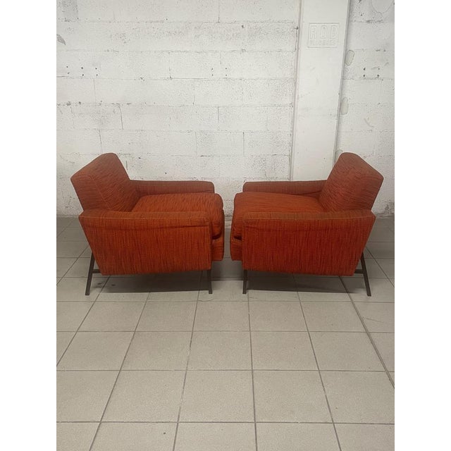 Set of Iron and Fabric Armchairs, 1960s For Sale - Image 15 of 18