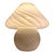 Glass Vintage Murano Mushroom Table Lamp White Swirl Art Glass Decor For Sale - Image 7 of 12