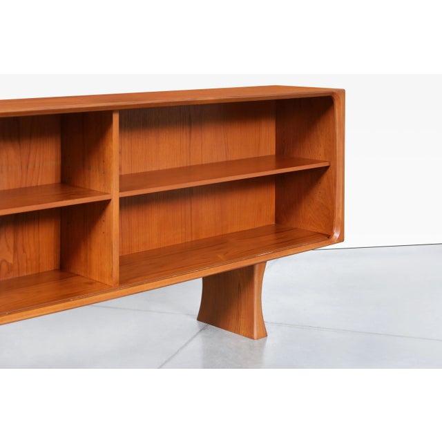 Bernhard Pedersen & Son Mid-Century Modern Teak Credenza or Bookcase by Bernhard Pedersen, 1960s For Sale - Image 4 of 11