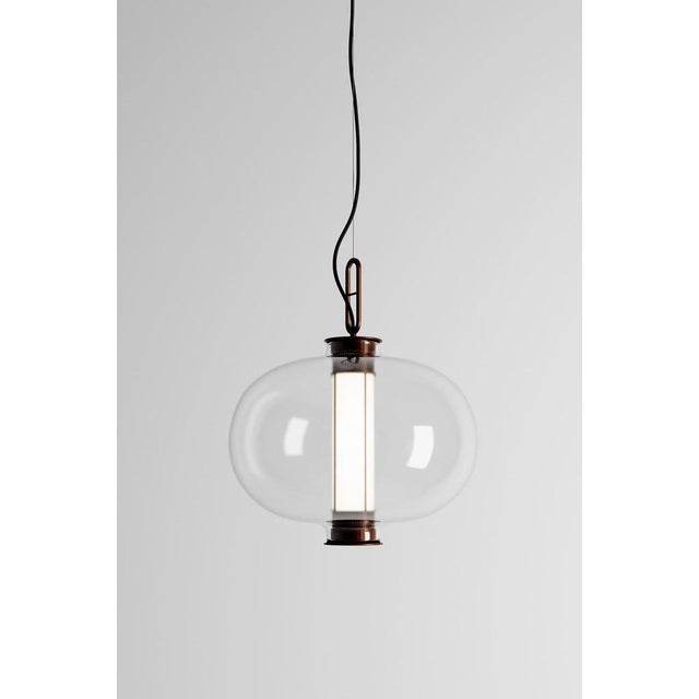 Not Yet Made - Made To Order Bronze and Transparent Glass Bai T Ma Ma Pendant Lamp by Parachilna For Sale - Image 5 of 9