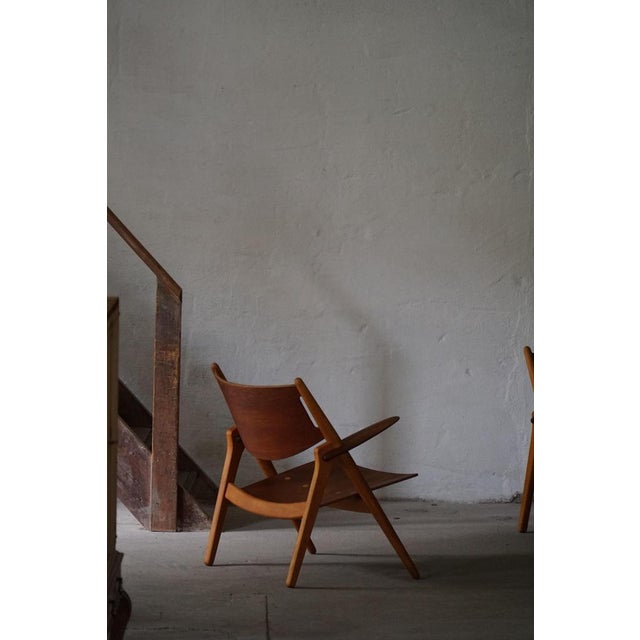 CH28 Armchairs by Hans J. Wegner for Carl Hansen & Søn, 1950s, Set of 2 For Sale - Image 15 of 18