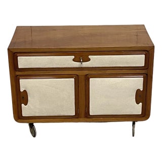 Vintage Sideboard with Wheels, 1940s For Sale
