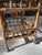 Vintage Bamboo Bar Cart With Glass Shelf & Removable Tray For Sale - Image 17 of 18