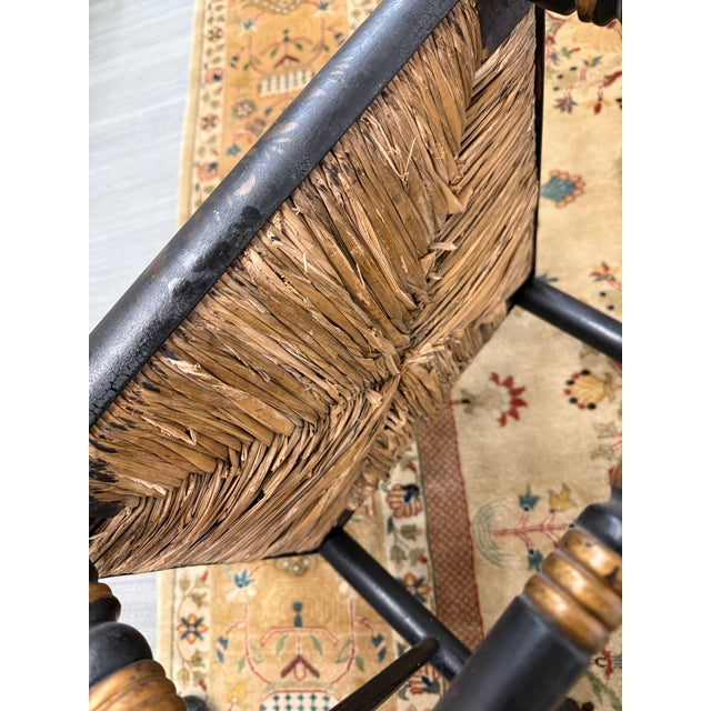 Ebonized Hitchcock Rocking Chair, 19th Century For Sale - Image 12 of 12