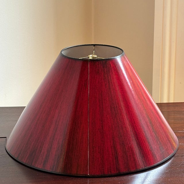 Vintage Late-20th Century Paper Lamp Shade For Sale - Image 12 of 12