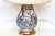 Chinese Chinese Famille Rose Millefleurs Hu-Form Porcelain Table Lamp | Figural Scenes | Mid-20th Century | With Shade For Sale - Image 3 of 13