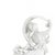 Porcelain - Pair of female figures - 19th century. European, 19th/20th century, in unglazed and polished biscuit...