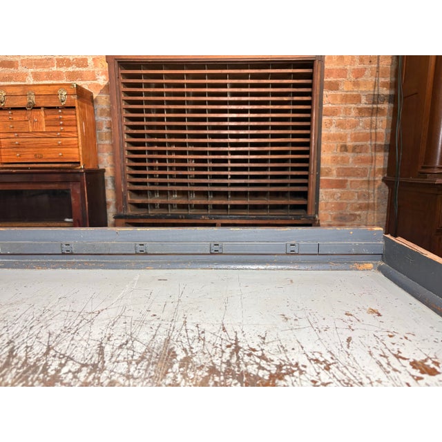 Vintage Industrial Steel-Based Workbench For Sale - Image 9 of 11