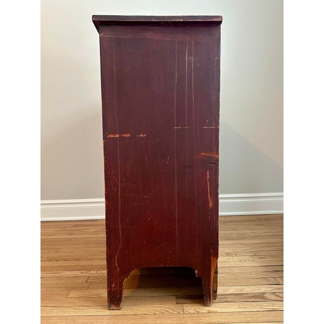 1700’s Early American Pine Large Mule Chest W/ Lift Top For Sale - Image 10 of 12