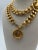 French Chanel Gold Toned Necklace/belt Coin Pendant 1990 For Sale - Image 3 of 7