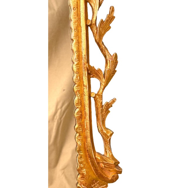 18th Century Rococo Chippendale Giltwood Wall Mirrors, 1760, Set of 2 For Sale - Image 4 of 16